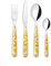 Guzzini - BLUES Set de 24 Couverts - Jaune Ambre - 281945151