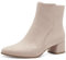 MARCO TOZZI Damen Stiefeletten mit Absatz Elegant mit Reißverschluss, Beige (Powder), 40 EU