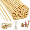 SLTAXAR 180 PCS Bâtons en Bambou Naturel 30cm*2mm 30cm*3mm 30cm*4mm, Bâtons en bambou pour l'Artisanat, Bâtonnets en Bambou, Bâtonnets en Bambou 30 Cm, Bâtonnets en bambou Carré pour Diy