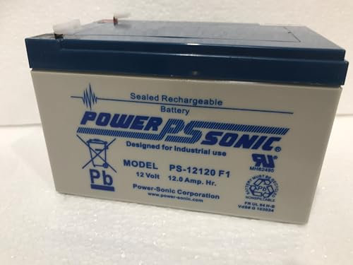 12V 12Ah Rechargeable Sealed Lead-Acid Battery, Model PS-12120 F1 for mobilty Scooters etc
