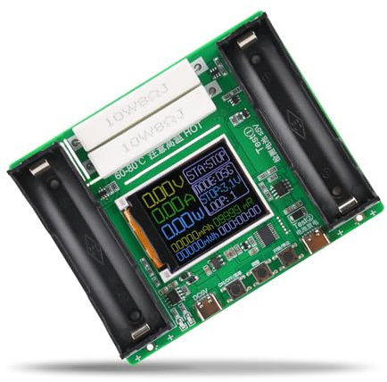 Tester di resistenza interna della batteria, modulo DC5 V, tester di capacità della batteria, tensione di corrente, con display LCD, per batteria al litio di tipo C