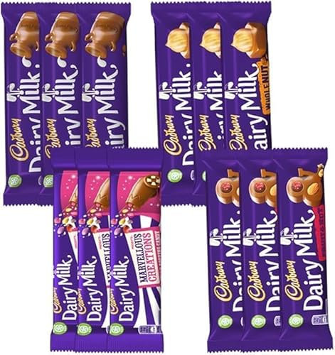Dairy Milk Original, Wholenut, Fruit and Nut, Marvellous Gift Hamper Indulgence in every bite, a moment of pure decadence May Your Day Be As Sweet As Chocolate
