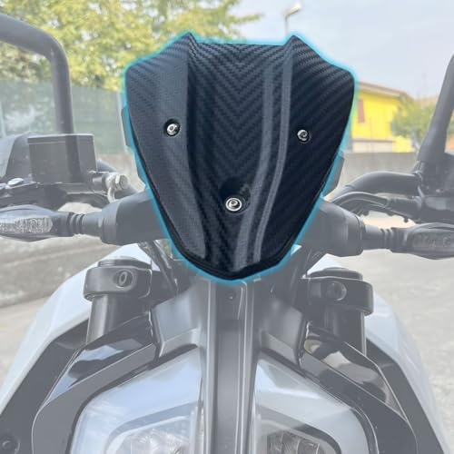 WOOGA ABS Motorrad Front Deflektor Spoiler Windschutz Scheibe kleine Windschutz Scheibe für K&T&M Duke 390 DUKE390 DUKE-390 2017-2023