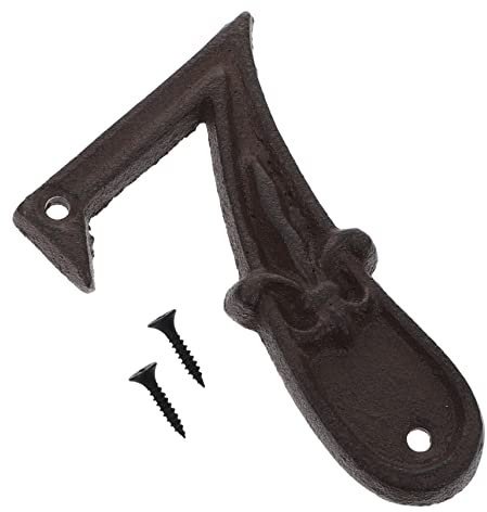 DIYEAH Decorative Cast Iron House Numbers Stick Door Numbers Retro Easy Mounting for Wall Fence Mailbox