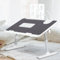 Huole - Mesa de cama, Lapdesk plegable, para sofá, estudio, lectura y escritura, para ordenadores portátiles de hasta 17 con 5 ángulos ajustables, 60 x 40 x 26-39 cm, color negro