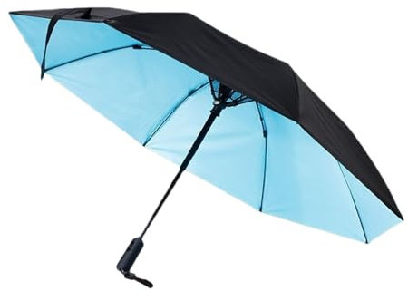 Sombrilla con Ventilador UV - Sombrilla Solar con Protección UV y Ventilador | Accesorios De Viaje Sombrilla Para Lluvia Para Adultos Y Niños Eventos Deportivos De Verano Golf Picnic Pesca