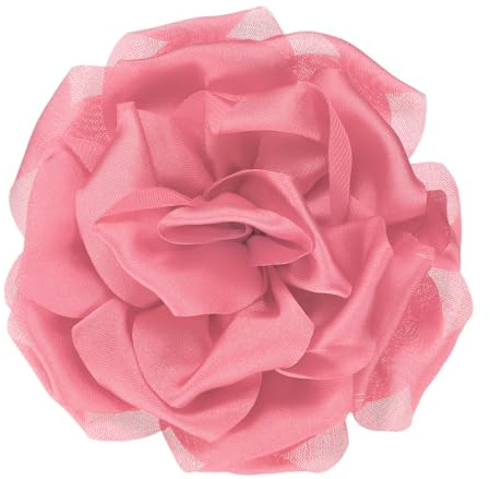 M METERXITY Broches en forme de rose pour femme, faites à la main, tissu satiné délicat, grosses pivoines, pinces à cheveux