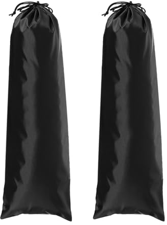 YELARXI Tripod Case Bag, Nylon Tripod Storage Bag, Long Foldable Monopod Compact Carrying Organizer Pouch- Fitting for (Monopod/Light Stand/Umbrella/Travel) 24 x 8 in & 2 Pack & Black