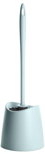 TATAY Toilet Brush | Durable Materials | Modern Design | Fixed and Long-Lasting Brush for Great Hygiene | Bathroom Toilet Brushes | Made in Spain | 12 x 12 x 38 cm – Blue
