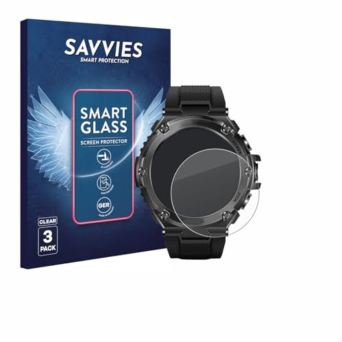 Savvies Schutzglas für Stahlgear Titan Pro | 3 Stück Transparenter Displayschutz Made in Germany Panzer Schutz Glas 9H Schutzfolie HD Klar Blasenfrei Einfache Montage