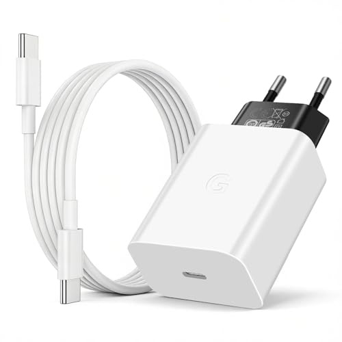 30W USB C Ladegerät Schnellladegerät Netzteil Adapter für Google Pixel 10/9/8/7a/8a/8 Pro/9 Pro/7 Pro/6a/6/6 Pro/5a/5/4 iund, Pixel Fold Chromebook,mit USB C Ladekabel 1M