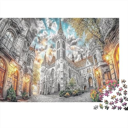 Puzzle Kölner Dom 1000 Teile, Premiumpapier, stressabbauend, farbenfroh, Gotische Kirche, für Männer und Kinder ab 14 Jahren, 70x50cm/1000pcs