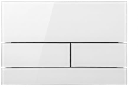 Balneo WC Betätigungsplatte Weiß Unterputz Dual Flush | Drückerplatte, Wandmontage, Modernes Design, Wasser sparen