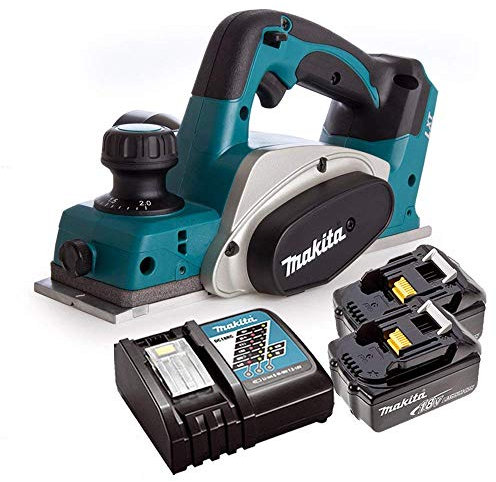 Makita DKP180Z LXT 18V Li-Ion 82mm Planer with 2 x 3ah Batteries & Charger