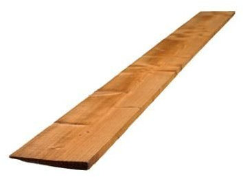 Feather Edge Fencing Board Treated Brown 22mm x 125mm x 900mm Pack of 10