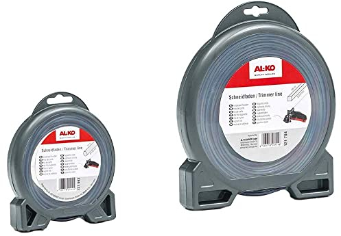AL-KO Ersatzfaden für Trimmer und Sensen, runder Mähfaden Ø 1,6 mm, Länge 15 m