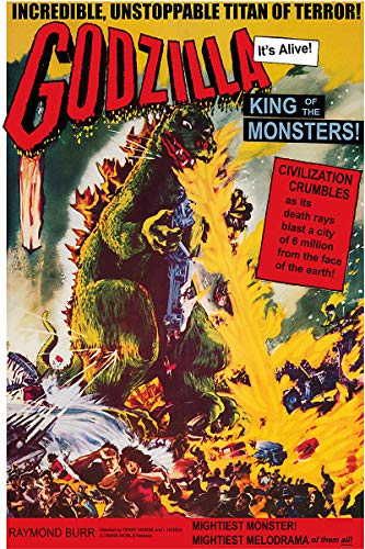- Vintage Science Fiction Filmposter Godzilla King of the Monsters – 28 x 43 cm