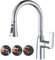 ARCORA Grifo de Cocina Extraíble Grifo Monomando Giratorio 360 ° Mezclador Monomando de Fregadero Mezclador Monomando Cromado Boquilla Mezcladora Fregadero Mezclador de Cocina