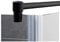 Stabilisierungsstange für Duschen, Stabilisator Duschwand, Stabilisationsstange Glas-Wand (150cm, Schwarz)