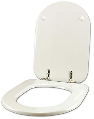 WC-Sitz für Laufen Duvit Arreda Object, weiß, Scharnier, Chrom, normal oder langsam, Soft Close