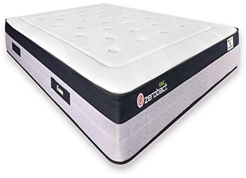 Matnature | Zerobact Sac | Colchón Viscoelástico | Muelles Ensacados | Gran Firmeza y Adaptabilidad Premium | Altura 30 cm | Antideslizante y Antibacterial (90 x 190 cm)