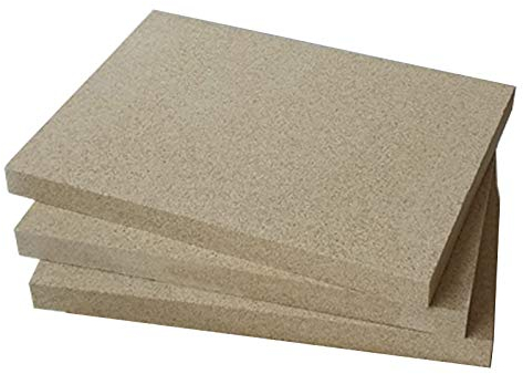 Vermiculite Platten 500x600mm 25mm stark 3 Platten Feuerraum Auskleidung Schamotteersatz Ofen