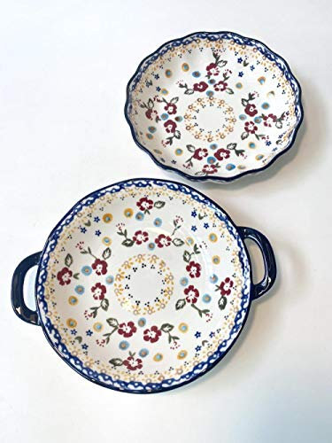 LKYU BolVajilla porcelana polaca tazón de sopa de cerámica pintado a mano plato para el hogar plato de encaje plato hondo plato de arroz de doble oreja-A