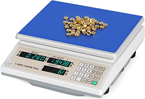 Bonvoisin Digitale Zählwaage 30kg/66lb, 1g/0.0022lb Präzisionsteile Münzen Zählwaage kg/lb Einheiten Umrechnung Elektronische Grammwaage Industrielle Zählwaage