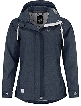 Dry Fashion Damen Funktionsjacke Greetsiel - Outdoor Jacke Damen Reißverschluss Jacke Atmungsaktiv Winddicht Wasserdicht