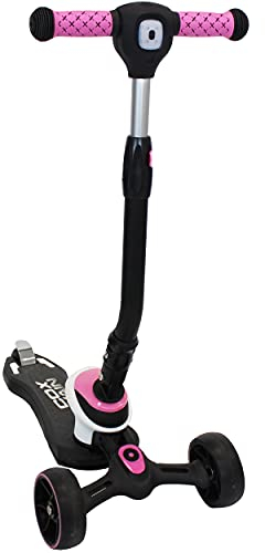 Cox Swain Kinder Roller Scooter FLEX3, Frontlicht, LED Leucht-Rollen, höhenverstellbar, faltbar, Kinder ab 3 Jahren, (Junge, Mädchen), Tretroller