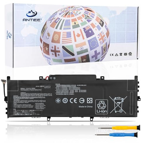 ANTIEE 50Wh C41N1715 Laptop Batteria per ASUS Zenbook 13 UX331UA UX331UA-1A UX331UA-1E UX331UN UX331FN U3100FN U3100UN Series UX331UA-DS71 UX331UN-EG105T 0B200-02760000 15.4V