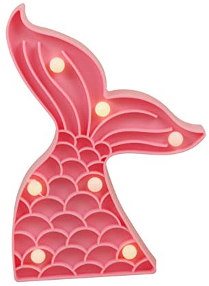 OSALADI Tischlampe Dekorationen Für Schlafzimmer Sü?e Nachtlichter LED Mermaid Party Dekorationen Batteriebetriebene Lampe Rosa Partei Liefert für ? Schlafzimmer Tisch Lampe