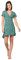 Koroshi Vestido de Manga Corta con Escote en Pico | Ropa Casual, de Color Negro, Talla XXL