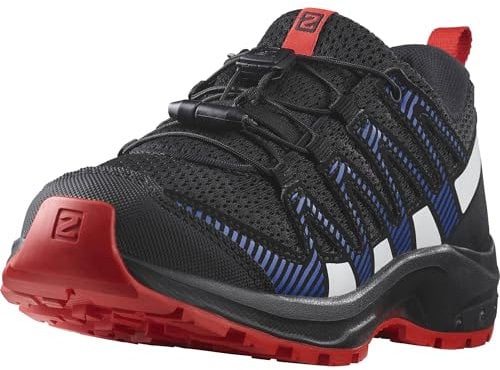 Salomon XA Pro V8 Zapatillas para Actividades al Aire Libre para Niños, Ajuste preciso, Agarre en todo tipo de terrenos, Deportivas, Black, 32