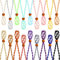 18 Pcs Adjustable Crystal Necklace Holder Empty Stone Holder Pendant Stone Holder for Replacement Hand Woven Necklace Cord