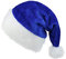 Hochwertige Weihnachtshut, Neujahr Samt verdickt Weihnachtshut, Weihnachtsmann Kappe, Unisex Weihnachtshut Urlaub, Weihnachtshut für Weihnachtsfeier Bühne Cosplay (Blau - Größe für Erwachsene)