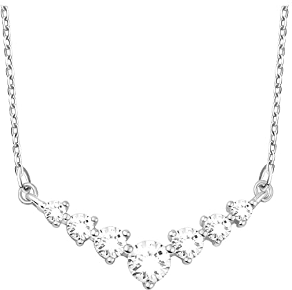 Sofia Milani - Damen Halskette 925 Silber - Zirkonia Anhänger - N0586