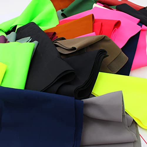 Stoffreste Paket Kiloware zum Nähen Softshell UNI wasserabweisend 3 lagig NANO Stoff Kinder (0,5kg Softshell UNI)