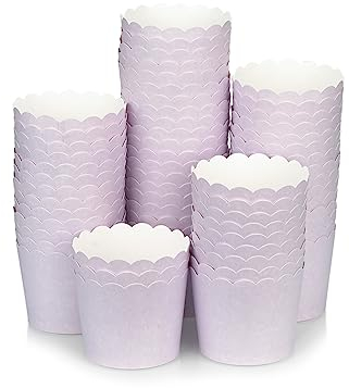 Octopus 60x stabile Muffin-, Cupcakes Förmchen mit 140 ml Füllvolumen aus FSC Papier mit PET Beschichtung