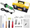 Yabumak Hot Air Gun 1600W Plastic Welder Tool 20℃- 600℃ Floor Welder Variable Temperature Control 21 Pieces Hot Air Gun Kit Handheld Plastic Welder DIY Stripping Paint,Shrinking PVC,Home Improvemen