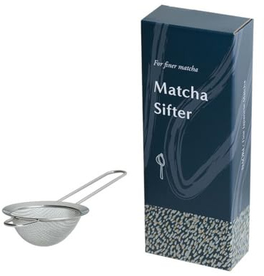 Naoki Matcha Large Stainless Steel Matcha Tea Sifter with Handle Matcha Set