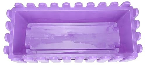 BESPORTBLE Blumentopf Zaun Rechteckiger Blumenkasten, Kunststoff Zaunblumentopf Blumentopf Pflanzkästen Blumenkasten für Balkon Und InnenräUme, 43,5 X 18,5 X 13,5 cm