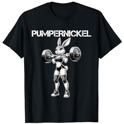 Pumpernickel - Fitness Häschen Osterhase Gym Kaninchen T-Shirt