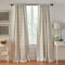 Elrene Home Fashions Brighton Fenstervorhang, kariert, für Wohnzimmer und Schlafzimmer, Vorhang mit Schlaufen auf der Rückseite und Stangentaschen, 132,1 x 274,3 cm, Leinen, 1 Vorhang