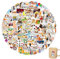 Meerschweinchen Aufkleber,100 Stück Capybara Sticker,Guinea Pig Sticker Tiere,Capibara Geschenk,Cute Sticker,Wasserdicht Vinyl Stickers für Laptop Skateboard Motorrad Fahrrad Scrapbook Koffer Deko