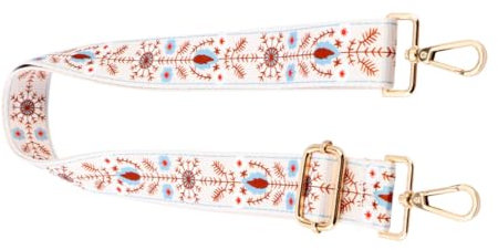 Housoutil Bandoulière Diagonale Fourre-Tout à Bandoulière Remplacement De Fourre-Tout Bandoulière pour Appareil Photo à Bandoulière Tissé Sangles D'appareil Photo Blanche Coton