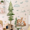 Purekay Arbre Forêt Décoration Murale Stickers Muraux Grand Arbre Vert Autocollant Mural Salon Bureau Chambre Enfants