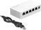 Gokeet Switch Ethernet 5 Porte 100Mbps Mini Hub di Rete Portatile Splitter Ethernet con USB per Dormitorio Domestico Ufficio
