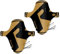 Riesel Design 2 x Mudguard - kol:OSS - XL MTB Schutzblech inkl. Kabelbinder/Stylischer MTB Schmutzfänger/Mountainbike Schutzblech als Spritzschutz für alle Radgrößen - (Gold Set)