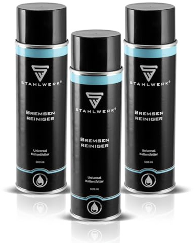 STAHLWERK 3 x limpiador de frenos y desengrasante en frío para limpieza 500 ml